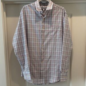 Peter Millar Men's Button Up Shirt. Size Large